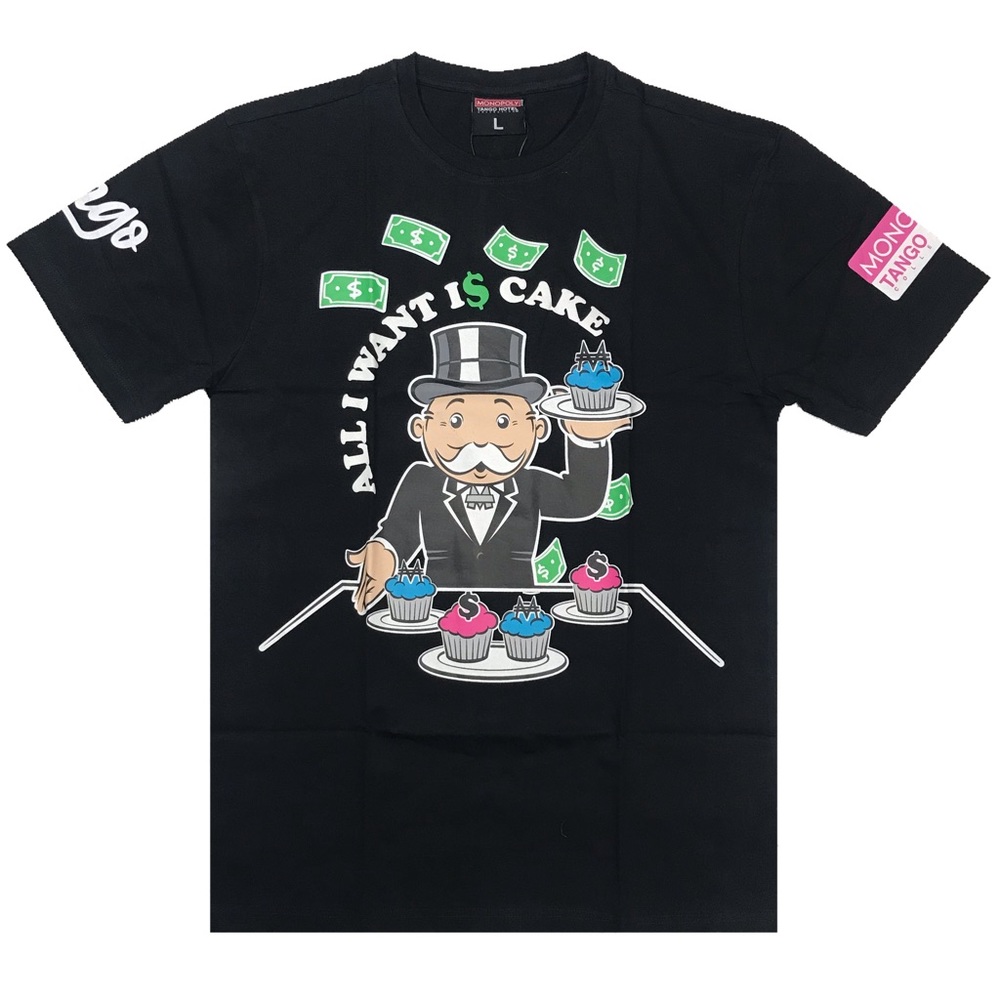 Men’s “ All I Want Is Cake” shirt. Size large.